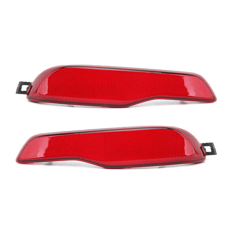 Par de lentes reflectoras de parachoques inferiores traseras rojas aptas para Jeep Cherokee 2014-2018 Foto 3 de 4