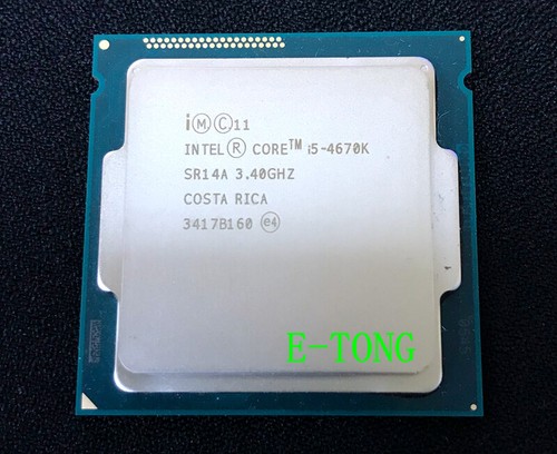 Intel Core i5 4670K 3.4 GHz Quad Core CPU SR14A LGA 1150 4th Gen Haswell 84W