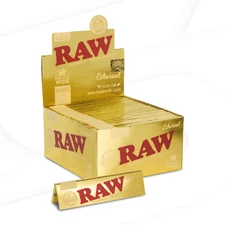 RAW Ethereal King Size Wide Rolling Papers Designed Phenomenally Thin | Full Box