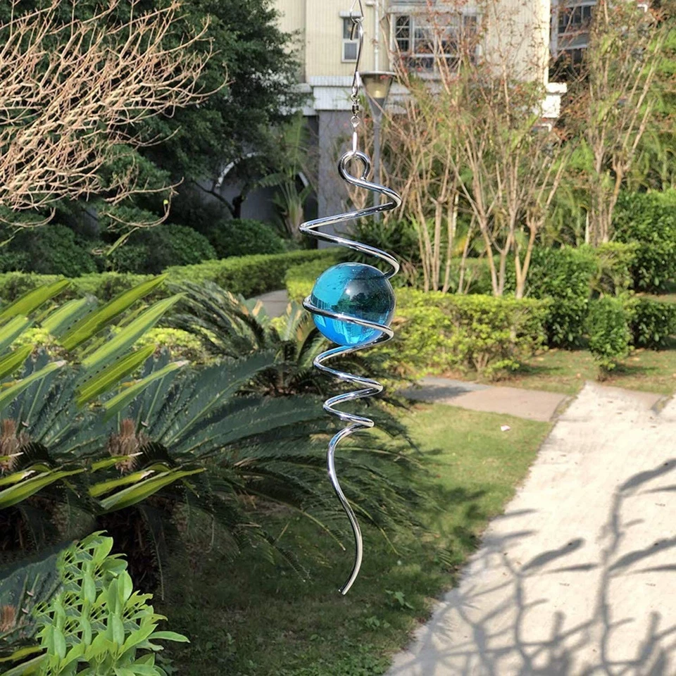 FONMY Bola de Mirada Cola Espiral - Giratorio de Viento Decorativo 11" pulgadas Cola y 2" i... Foto 3 de 4