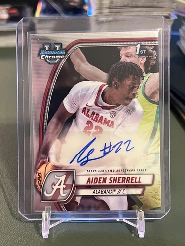 2024-25 Bowman University Chrome - Chrome Prospect Auto Aiden Sherrell #3 (RC)