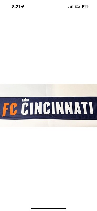 FC Cincinnati FCC LN 2021 Scarf "This Home Needs its Heart" Inaugural Season