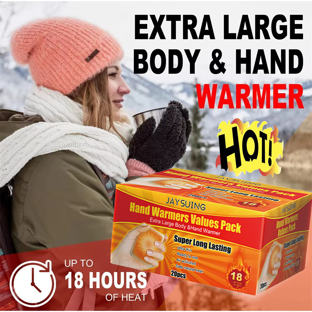20 PCS Hand Warmer + Body SUPER Warmers 🔥 18-hour Extra Long Activation