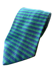 Brooks Brothers Makers Repp Design Silk Neck Tie Made In USA 57.5 x 3.75