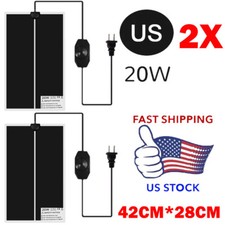 2x 20W 42 28CM Pet Reptile Heater Under Tank Heating Pad Aquarium Lizard Mat HOT