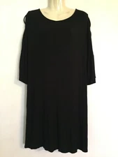 NAIF Women’s Black Bell Sleeves Dress Size 1XL