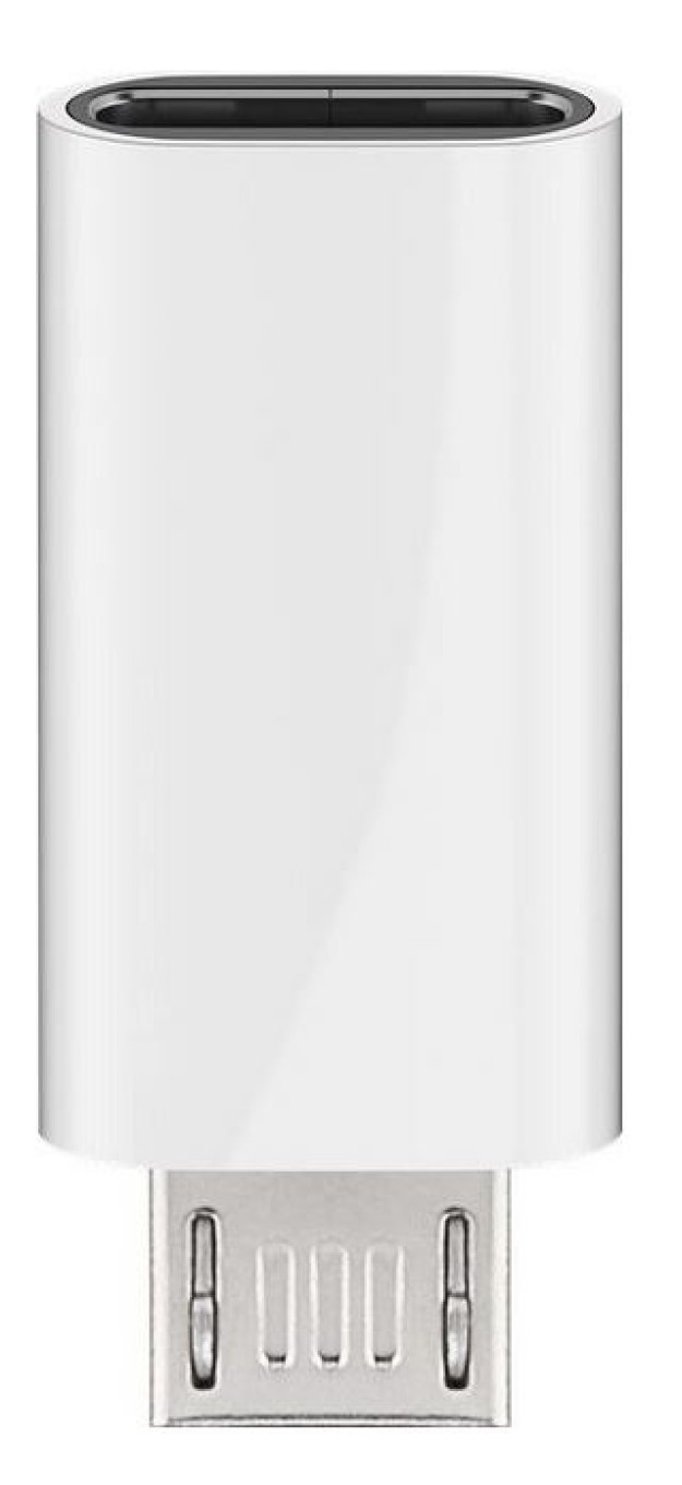 Adaptateur USB-C microUSB 2.0 (type B) blanc 55550