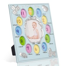 My First Year Photo Frame   Baby's Monthly Milestone Memory Display  Classic...