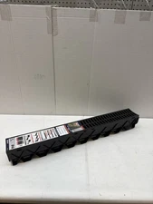 RELN Storm Drain 5 in. x 40 in. Channel Drain Kit, Black Grate