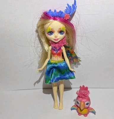 Mattel Enchantimals Peeki Parrot Doll and Pet 2017