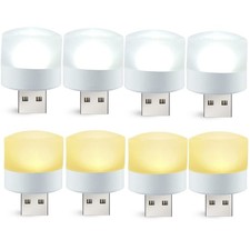 Mini LED USB Lamps, Warm White, Cool White Lights for Home Use, Camping, Car ...
