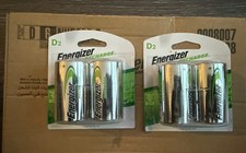 Energizer Recharge D2 Batteries Size D 2500mAh Rechargeable 2 Set Of 2 4 Batts 