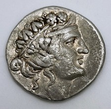 148-80 BC Thracian Islands Thasos AR Tetradrachm Dionysos Herakles Club Lion