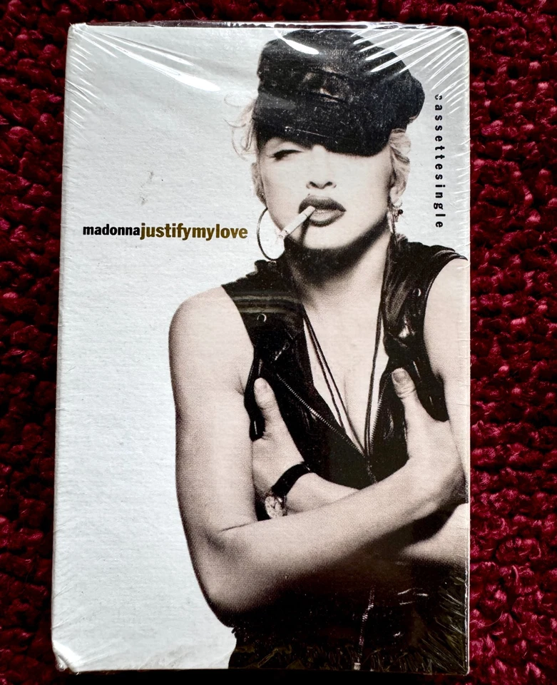 MADONNA JUSTIFY MY LOVE CASSETTE TAPE SEALED SINGLE PROMO 1990 PRICE TAG TV BAN - Image 4 of 4