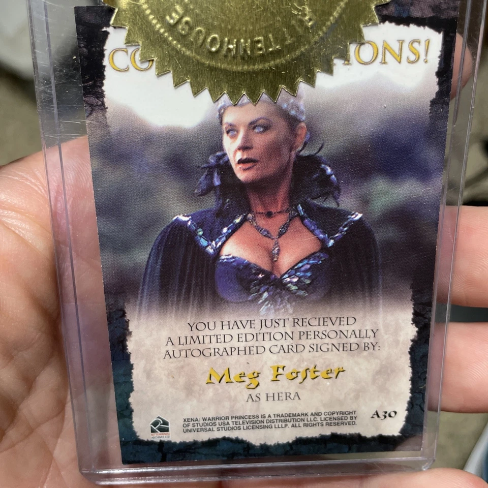 XENA MEG FOSTER AS HERA (A30) EXCLUSIVE AUTOGRAPH CARD - 2003 - Image 2 of 4