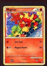 Magmar Non-Holo 2010 Pokemon Card 52/95 Unleashed Set LP