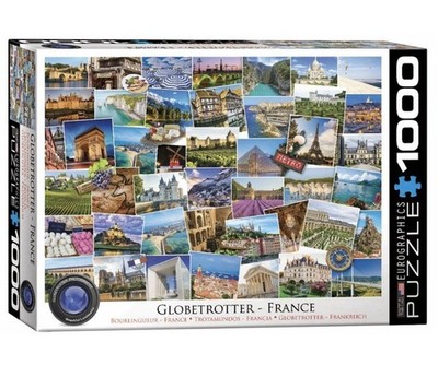 Euro Graphics 6000-5466 Globetrotter Frankreich 1000 Teile Puzzle 680 mm x 490 mm