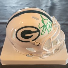 GILBERT BROWN Signed Packers White Mini Helmet BECKETT WITNESSED 4W375240 BAS