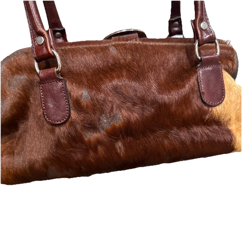Bolso de Mano Raviani Cuero de Vaca Estilo Occidental Cuero Brillante Rodeo Vaquera Cartera Cartera Foto 4 de 4