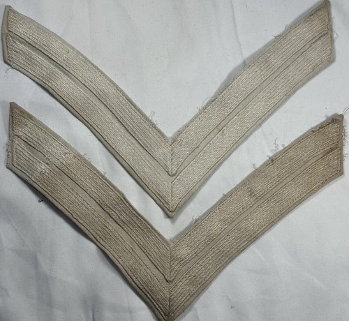 Pr. Marines White Corporal Spanish American War Chevrons Authorized 1898 & 1910