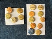Vintage 1940s Goodyear Tire Urwa Akron Employee Pinback Lot Rubber Union Badge