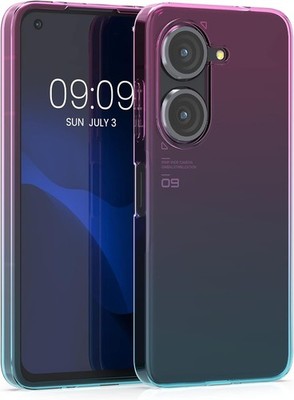 Clear TPU Soft Smartphone Cover Case for ASUS Zenfone 10 / Zenfone 9 - Bicolor