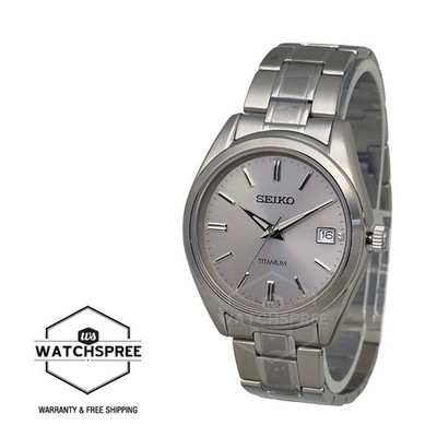 Seiko Classic Quartz Titanium Band Watch SUR369P1 | eBay