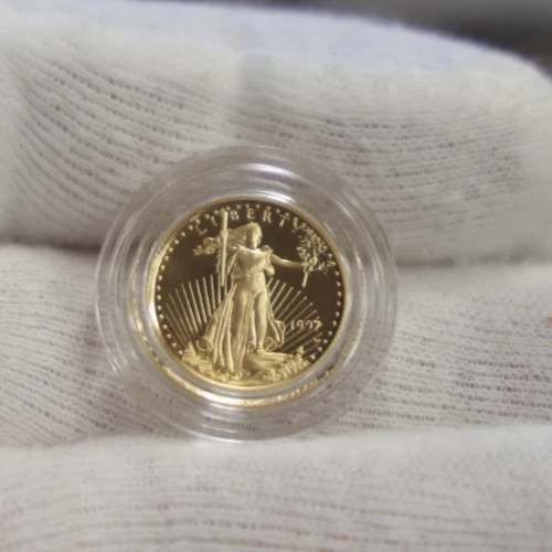 1997 W US Proof Gold Eagle $5 oz. 1/10th oz Gem Original Plastic