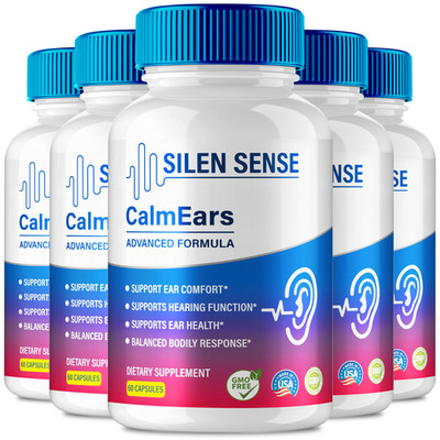 (5 Pack) Silen Sense Calm Ears, Premium Formula For Clear Hearing & Ear Support