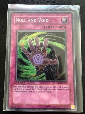 Null and Void Super Rare Soul of the Duelist 1st Edition SOD-EN057 NM