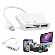 TF/SD Card Adapter Camera Reader Android Type-c For iPhone16 Pro Max Plus LOT