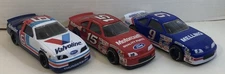 NASCAR Diecast 1:24 Lot of 3 Racing Champions Martin Elliot Ford Thunderbird 90s