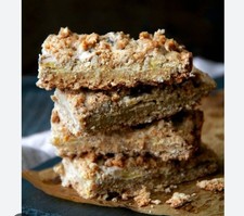 HEALTHY FRESHLY PREPARED BANANA APPLE GREEK YOGURT WALNUT HONEY OATMEAL BARS X10