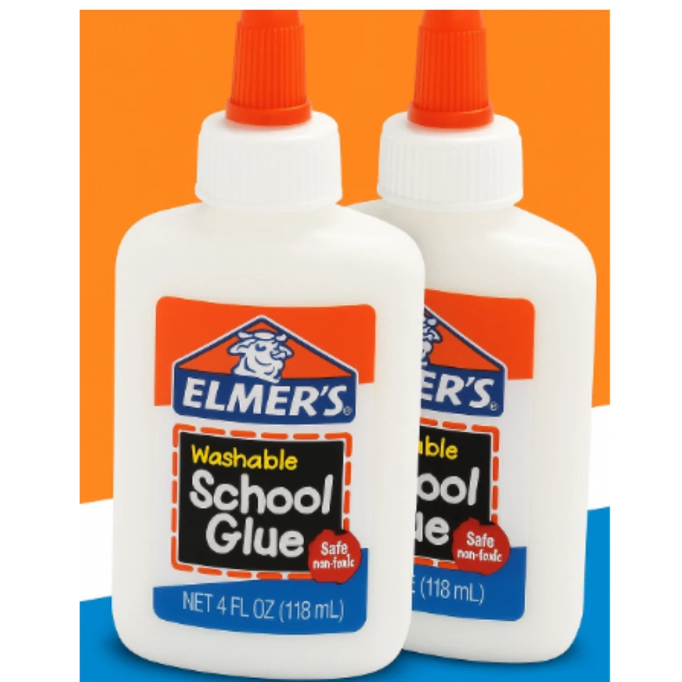 Elmer's Liquid School Glue 118mL Pack of 2 - Washable Clear Adhesive - Non-Toxic - Image 1 of 4