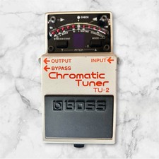 BOSS TU-2 Chromatic Tuner Guitar Pedal Tested Working Made in Taiwan Used