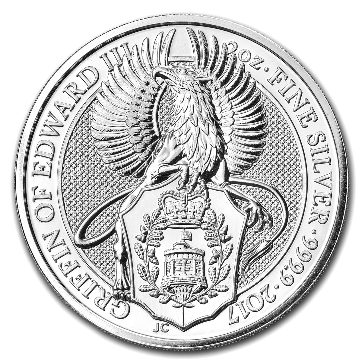 【英国銀貨】The Queen's Beasts グリフィン2oz ピエフォ銀貨 2017 Great Britain 2 oz Silver Queen's Beasts The Griffin | eBay
