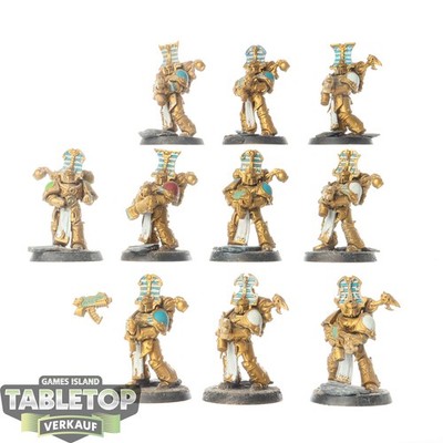 Thousand Sons - 10 Rubric Marines - teilweise bemalt