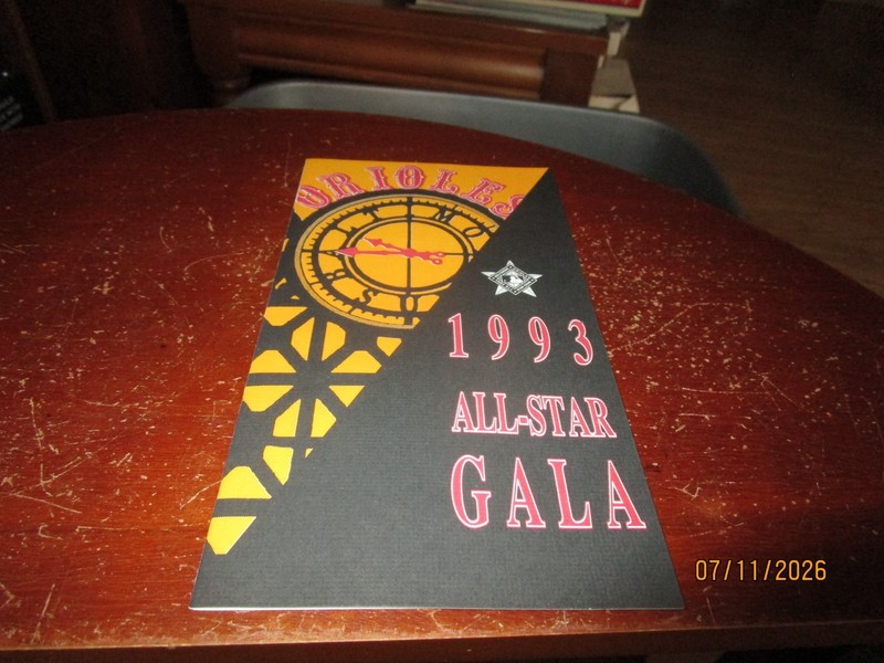 Rare 1993 Baltimore Orioles Baseball All-Star Game Tour Brochure Great shape