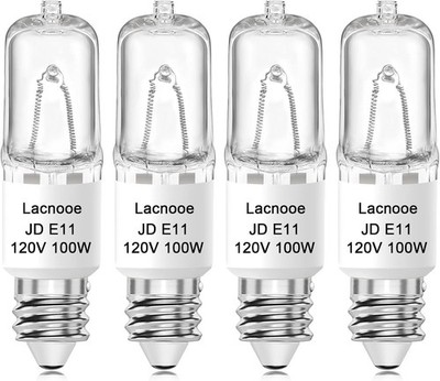 JDE11 120V 100W Halogen Light Bulbs (Replacement E11 LED Bulb), T4 Mini... 
