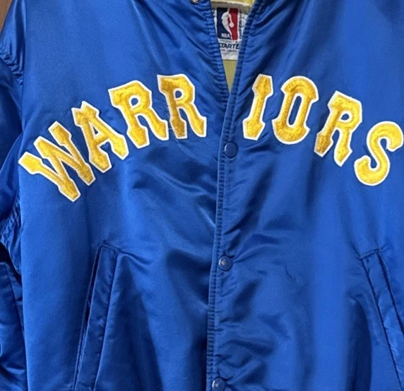 Golden State Warriors Vintage Jacket Small  Snap Button Starter Brand 1980s/90s - Image 2 of 4
