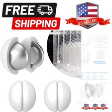 3 Pairs Shower Curtain Weights, Silicone Wrapped Magnets, Heavy Duty Magnets ...