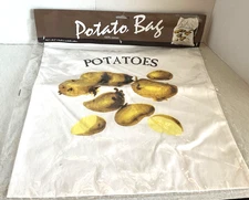 Potato Bag 100% Cotton 14.75" x 14.75" Beige NEW!