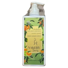 NAKERY Skin Restore Face Body Hand Wash Green Garden Spritz 11.8 oz