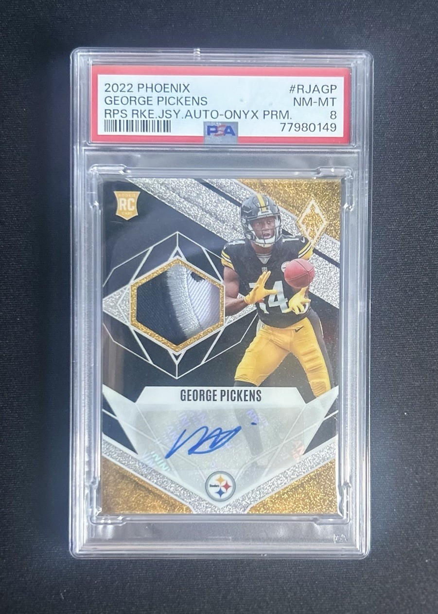 George Pickens Panini Phoenix Rps Rookie Jersey Autograph #RJAGP Onyx Prime