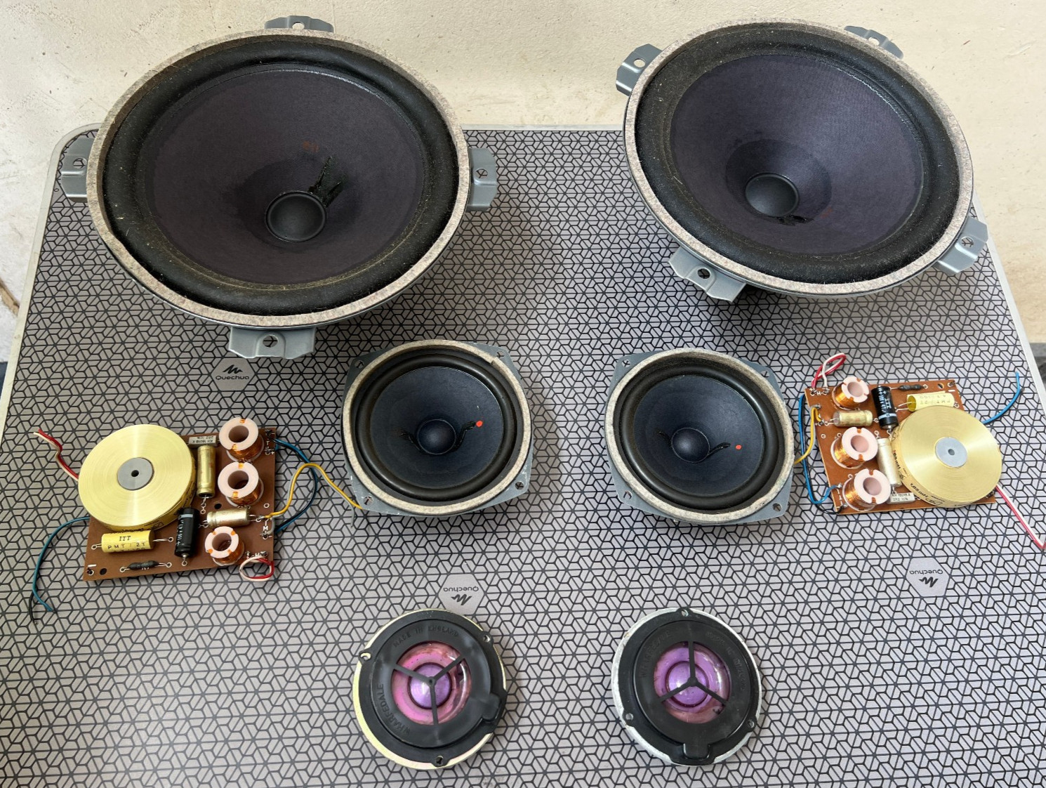 Pair Hi-Fi Isophon Klangfilm ALNico Full Range Speakers Tweeters & Filters
