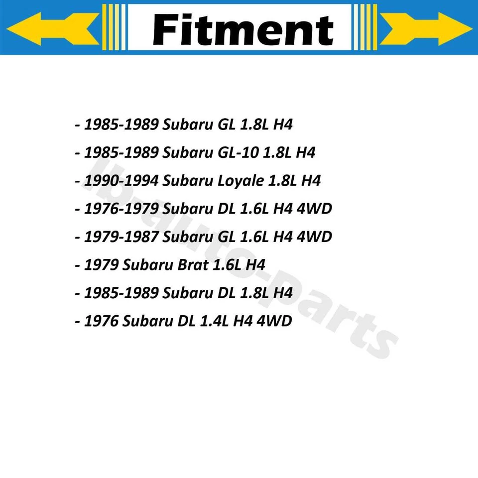 Cilindro de rueda de freno trasero 2x para Subaru Brat 1.6L 1979 Subaru DL 1.4L 4x4 1976 Foto 2 de 4