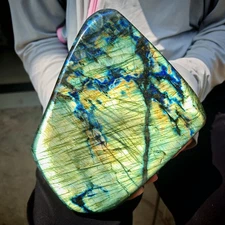 7.3LB Natural Labrador moonstone quartz free form mineral specimen  3350g