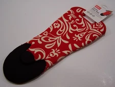Built NY Sizzler Oven Mitt Floral RED/WHITE/BLACK 14" NWT