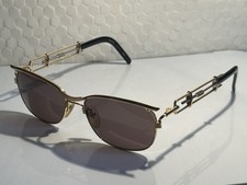occhiali Jean Paul Gaultier Custodia Metallo anni 90 Jpg Raro vintage 56-4171