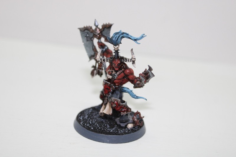 Warhammer AoS Blades of Khorne Exalted Deathbringer Painted good cond 63026